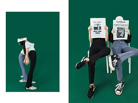 阔色的韩系女孩