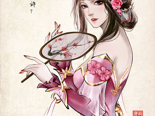 王者荣耀 甄姬 游园惊梦（个人主页-ZNDU1ODMxODQ=） - 创作习作 - 站酷设计师故梦与今昔原创素材 - 站酷ZCOOL