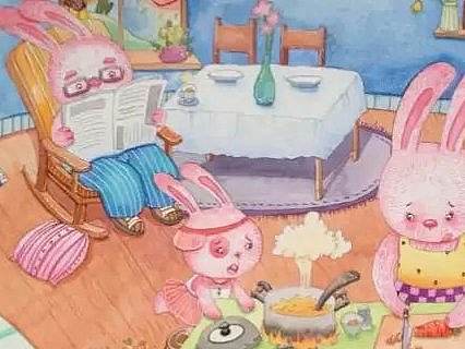 兔兔（个人主页-ZMTY2NzY0ODg=） - 儿童插画 - 站酷设计师右边偏右原创素材 - 站酷ZCOOL