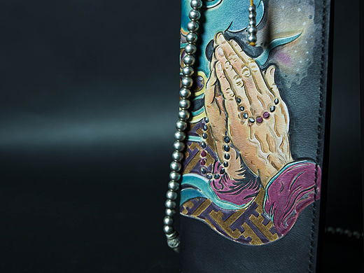 "佑"-彩染长款钱夹