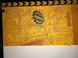 太原烧烤店彩绘墙绘手绘墙