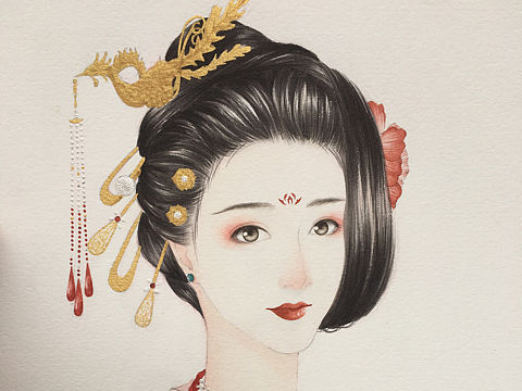 红颜（个人主页-ZMzQ2MzM3NTY=） - 艺术插画 - 站酷设计师菏柳原创素材 - 站酷ZCOOL