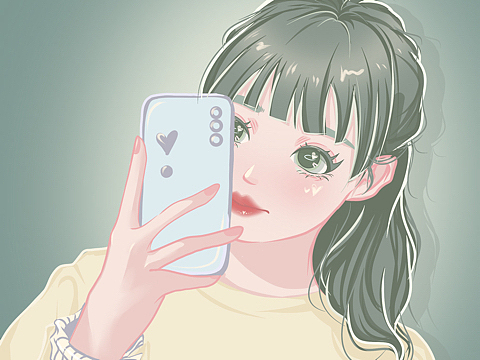 手绘女生头像/真人转漫画