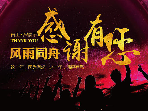 2017企业年会表彰感谢有您员工风采展示