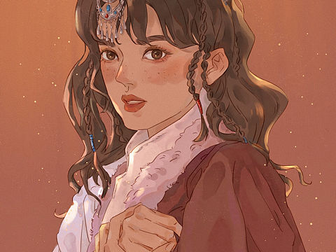 藏族少女