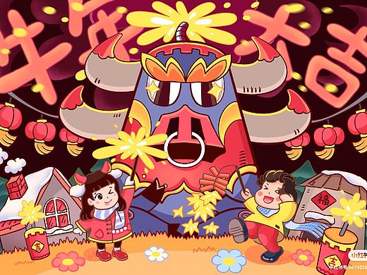 牛年大吉（个人主页-ZNDk5NzE5NDA=） - 创作习作 - 站酷设计师豹朋友原创素材 - 站酷ZCOOL