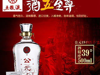首页 五粮液 白酒公元39度