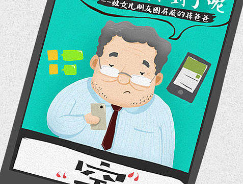 父亲节  专题海报    