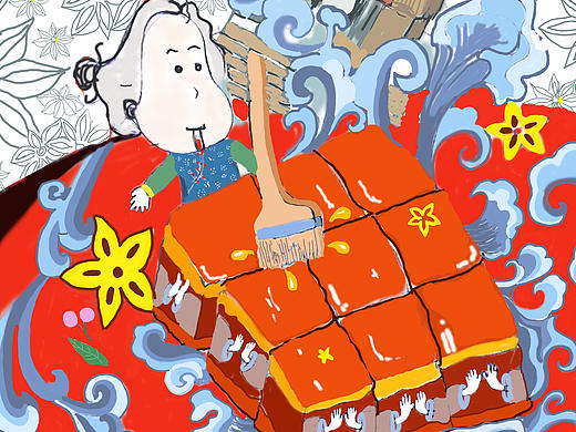 《外婆家》（个人主页-ZMTY3ODI5MTY=） - 商业插画 - 站酷设计师粽粽宗吖原创素材 - 站酷ZCOOL