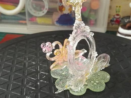 梦幻风格水晶滴胶摆件