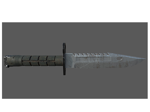 Maya建模 军用小刀