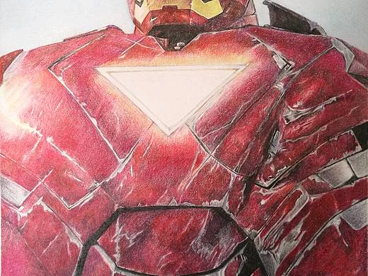 彩铅钢铁侠（个人主页-ZMjMxNjg0MTY=） - 绘画 - 站酷设计师十二楼中原创素材 - 站酷ZCOOL