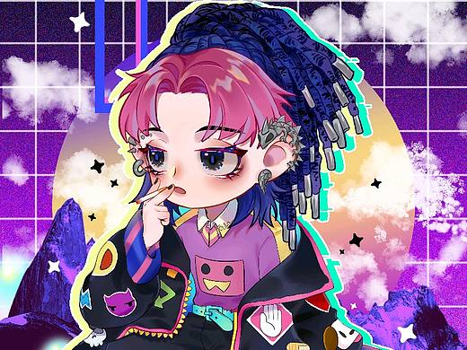 蒸汽波人物练习