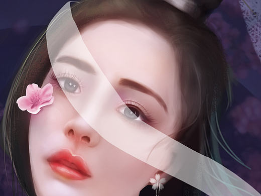 练习 板绘 三生三世十里桃花 白浅杨幂