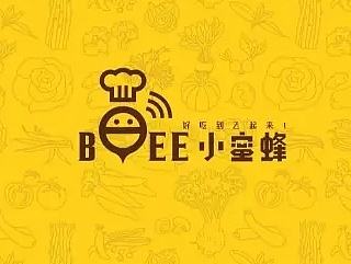 小蜜蜂高端快餐LOGO设计