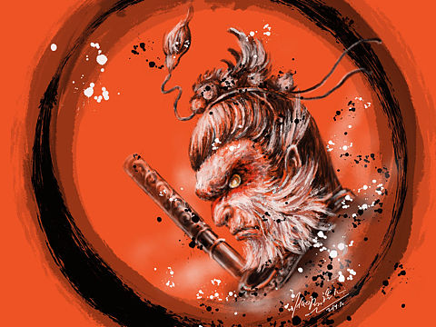 画个猴子🐒大圣齐天