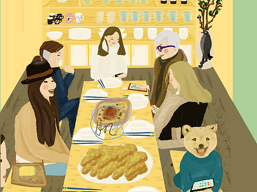 開飯啦（個人主頁-ZNTkxODIyODA=） - 其他 - 站酷設(shè)計師董思燕原創(chuàng)素材 - 站酷ZCOOL