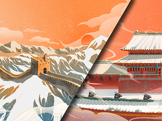 国潮插画风格动画