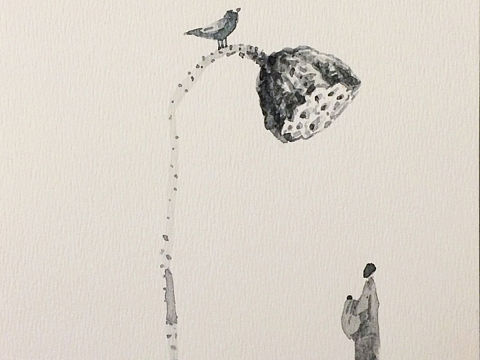 吉祥物语插画日记【三十二】之水彩明信片