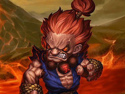 我的豪鬼 - remix（个人主页-ZMTM1MDc2NzY=） - 游戏原画 - 站酷设计师ilison原创素材 - 站酷ZCOOL