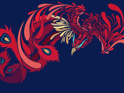 凤凰图标（个人主页-ZNTgzMzE0MjQ=） - 商业插画 - 站酷设计师特威克尔1原创素材 - 站酷ZCOOL