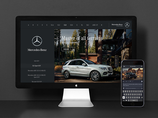mercedes-benz  H5网站设计