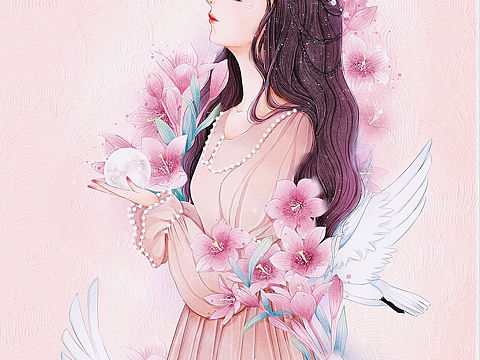 原创花儿与少女