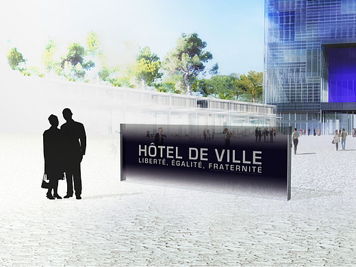 蒙彼利埃市政厅-标牌设计