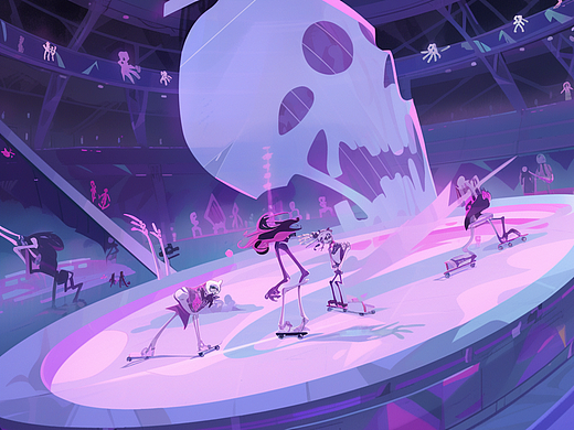 滑板女孩“骨精灵”