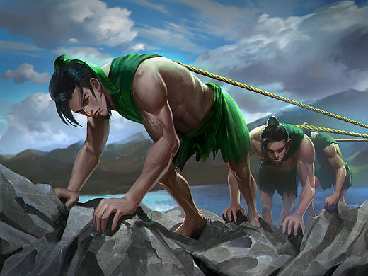 工作室给正阵面对决项目绘制的部分作品