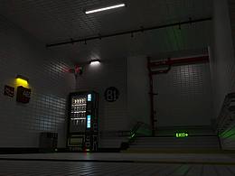 MagicaVoxel地鐵站樓道