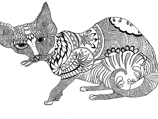 黑白装饰画