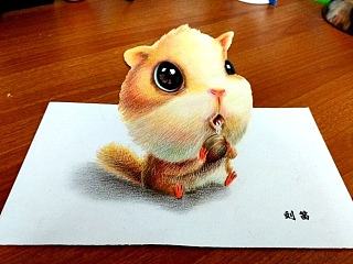立体创意彩铅~小萌鼠