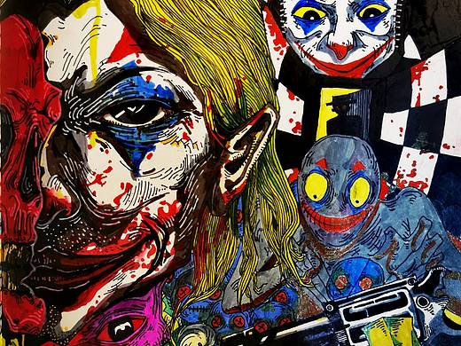 小丑 我的死希望比我活着更有价值（个人主页-ZMzk3NjAzNTY=） - 新锐潮流插画 - 站酷设计师Yahweh野原创素材 - 站酷ZCOOL