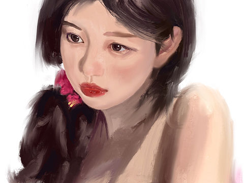 厚涂人像（个人主页-ZNTg4OTQ4ODA=） - 创作习作 - 站酷设计师齐帅帅666原创素材 - 站酷ZCOOL