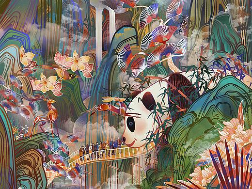 插画之三《穿云》