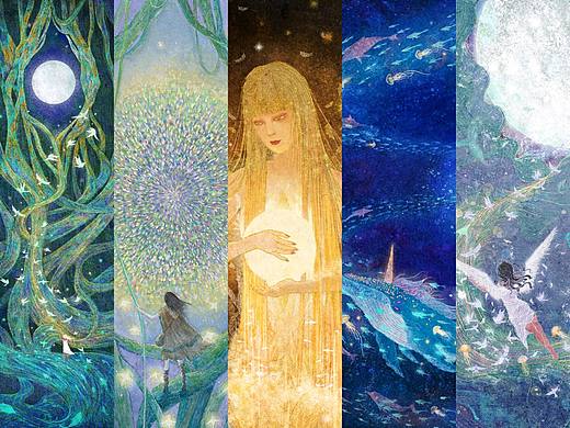 寻月系列治愈插画合集×成人拼图