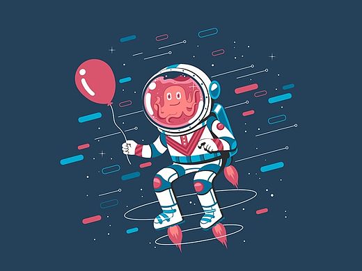 宇航员插画