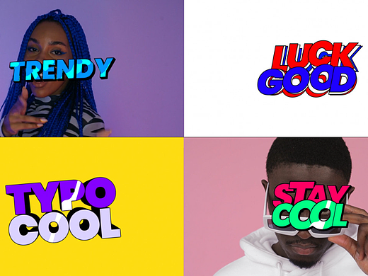 AE模板 | 时尚设计趋势错字添加自己背景视频教程片头