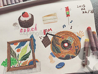 my sketchbook I with oil pastels（1）