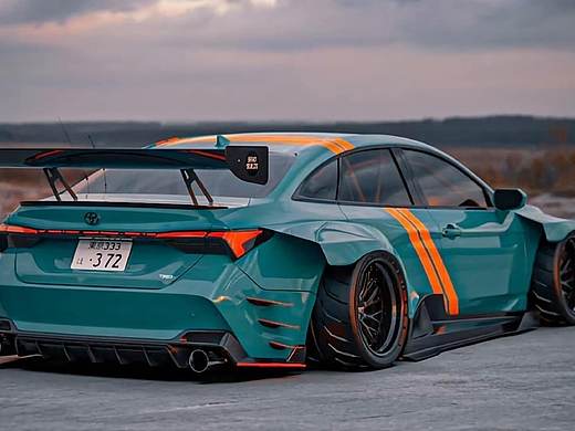 野马改装碳纤尾翼