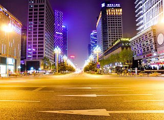成都 天府广场 夜景