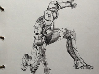 【练习】手绘钢铁侠