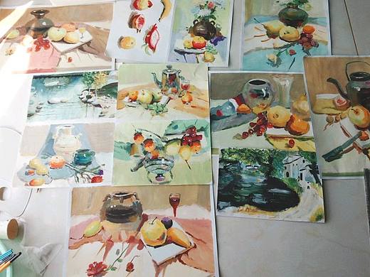 七月,我的水粉合集