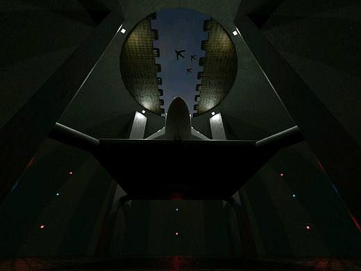 概念军事飞机场景