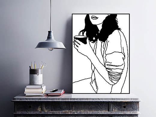咖啡主题手绘系列插画