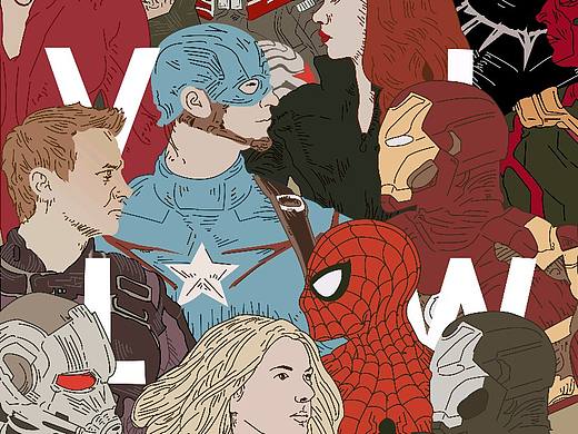 复联手绘插画练习