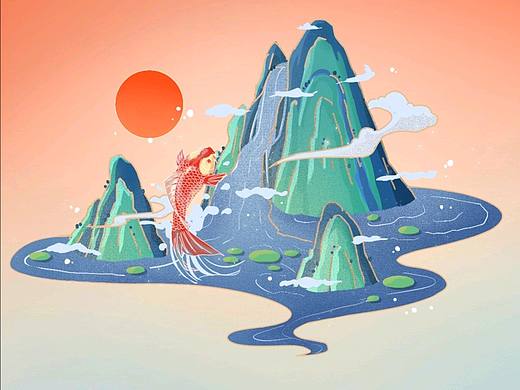 第一幅国潮风练习