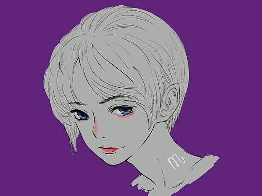 給自己畫的天蝎座頭像（個人主頁-ZMzA2MjYzNTI=） - 創(chuàng)作習(xí)作 - 站酷設(shè)計師堂本家的貓原創(chuàng)素材 - 站酷ZCOOL