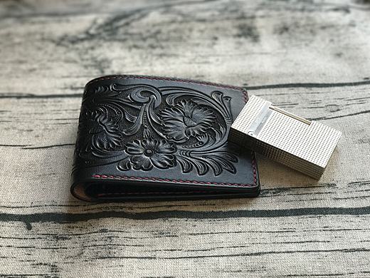 皮雕短夹（个人主页-ZMjE3NTI0ODA=） - 工艺品设计 - 站酷设计师鼎针皮艺原创素材 - 站酷ZCOOL